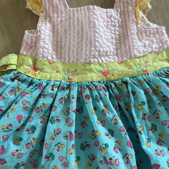 Matilda Jane platinum tunic 2T Floral Blue and Pink - Picture 2 of 4